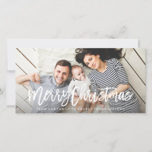 Moderne Merliday Foto Card Feiertagskarte