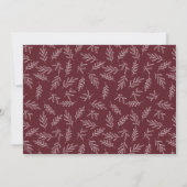 Moderne Merlot Script Überraschung Foto Verlobung Ankündigung (Rückseite)