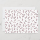 Moderne Merlot-Überraschung Foto-Verlobung Ankündigung (Rückseite)