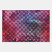 Moderne Mermaid Glitzer Geschenkpapier-Blätter Geschenkpapier Set (Vorderseite 3)