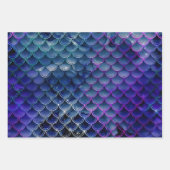 Moderne Mermaid Glitzer Geschenkpapier-Blätter Geschenkpapier Set (Vorderseite)