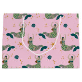 Moderne Mermaid Siren Theme Illustration Print Pin Große Geschenktüte (Vorderseite)