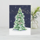 Moderne Merry Elegant Einfache Weihnachtsbaumfamil