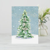 Moderne Merry Elegante Christmas Simple Tree Famil (Stehend Vorderseite)