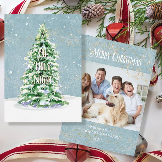 Moderne Merry Elegante Christmas Simple Tree Famil