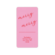 Moderne Merry Elegante Script Weihnachtsfeiertag