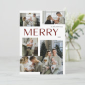 Moderne Merry Multi Foto Botanische Weihnachten (Stehend Vorderseite)