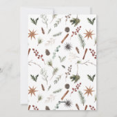 Moderne Merry Multi Foto Botanische Weihnachten (Rückseite)