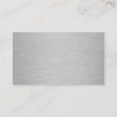 Moderne Metall-QR-Code-Minimalist Professional Visitenkarte (Rückseite)