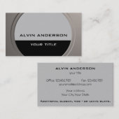 Moderne Metallic, anpassbar für Text und Farbe Visitenkarte (Vorne/Hinten)