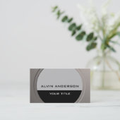 Moderne Metallic, anpassbar für Text und Farbe Visitenkarte (Stehend Vorderseite)