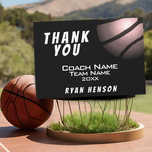 Moderne Metallic Ball Black Danke Coach Card