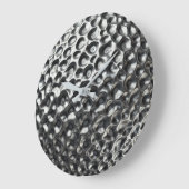 Moderne Metallic Golf Ball Textur Große Wanduhr (Winkel)