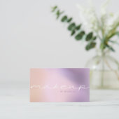 Moderne Metallic Ombre Elegante Typografie Visitenkarte (Stehend Vorderseite)