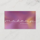 Moderne Metallic Ombre Elegante Typografie Visitenkarte (Vorderseite)