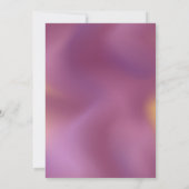 Moderne Metallic Ombre Muster Hochzeitseinladung Einladung (Rückseite)