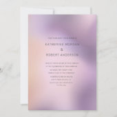 Moderne Metallic Ombre Muster Hochzeitseinladung Einladung (Vorderseite)