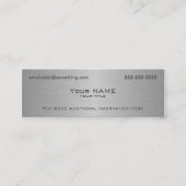 Moderne Metallic Textur Print Mini Visitenkarte (Vorderseite)