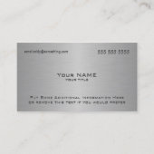 Moderne Metallic Textur Print Visitenkarte (Vorderseite)