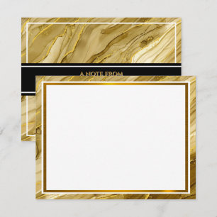 Moderne metallische elegante Goldfolientextur Mitteilungskarte