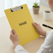 Moderne metallische Gold Klemmmappe mit individuel Klemmbrett