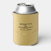 Moderne metallische Imitate aus Edelstahl Dosenkühler (Kanne Rückseite)