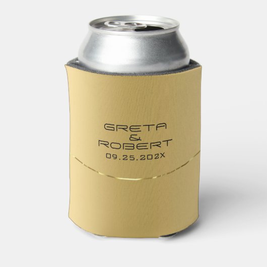 Moderne metallische Imitate aus Edelstahl Dosenkühler (Kanne Rückseite)