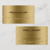 Moderne metallische Imitate aus Edelstahl Visitenkarte (Vorne/Hinten)