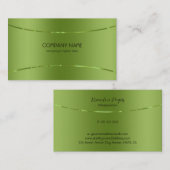 Moderne metallische Imitate aus rostfreiem Stahl Visitenkarte (Vorne/Hinten)