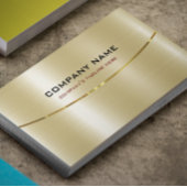 Moderne Metallische Imitate Gold-Stainless-Textur Visitenkarte