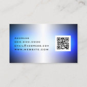 Moderne metallische Imitate texturieren Mini-Visit Visitenkarte (Rückseite)