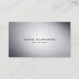 Moderne metallische silberne Art-Visitenkarte Visitenkarte