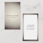 Moderne metallische visitenkarte (Vorne/Hinten)