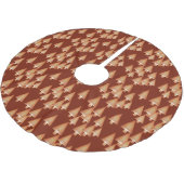 Moderne metallische Weihnachtsbäume - Kupfer Polyester Weihnachtsbaumdecke (Schrägansicht)