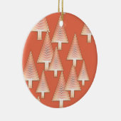 Moderne metallische Weihnachtsbäume - Kupfer und R Keramik Ornament (Rechts)