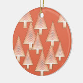 Moderne metallische Weihnachtsbäume - Kupfer und R Keramik Ornament (Links)