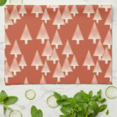 Moderne metallische Weihnachtsbäume - Kupfer und R Küchentuch (Gefaltet)