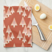 Moderne metallische Weihnachtsbäume - Kupfer und R Küchentuch (Viertel Falte)