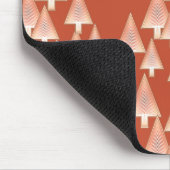 Moderne metallische Weihnachtsbäume - Kupfer und R Mousepad (Ecke)