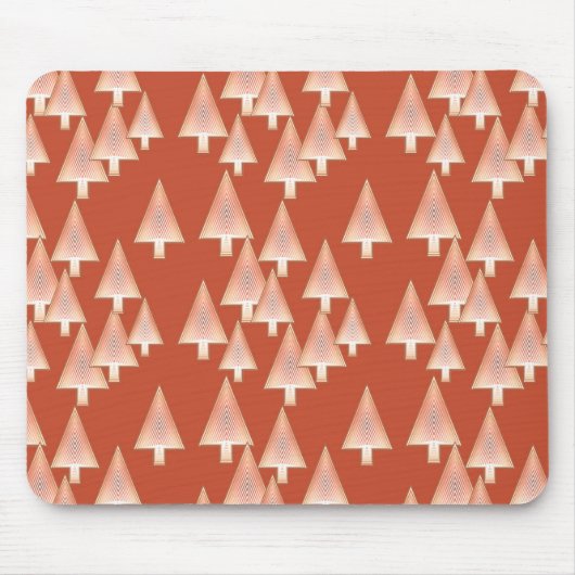 Moderne metallische Weihnachtsbäume - Kupfer und R Mousepad (Vorne)