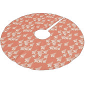 Moderne metallische Weihnachtsbäume - Kupfer und R Polyester Weihnachtsbaumdecke (Schrägansicht)