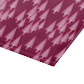 Moderne metallische Weihnachtsbäume - Rosa und Wei Schneidebrett (Ecke)