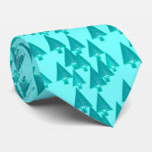 Moderne metallische Weihnachtsbäume - Türkis Krawatte (Gerollt)