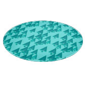 Moderne metallische Weihnachtsbäume - Türkis Schneidebrett (Ecke)