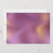 Moderne Metallmuster Rosa und Gold Mitteilungskarte (Rückseite)