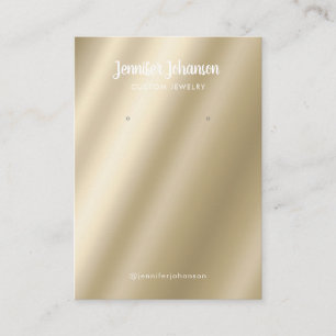 Moderne Metallschmuckhalterringe Visitenkarte