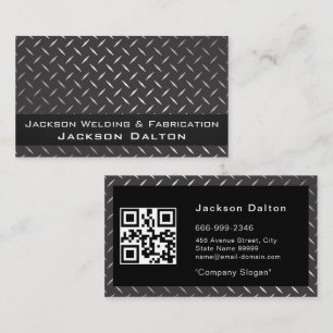 Moderne Metallschweißfabrikatorenfirma QR Visitenkarte