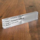 Moderne Metallspuren sehen hier Ihr Logo aus Namensplakette (Seite)