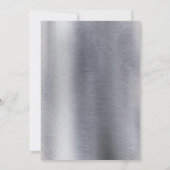 Moderne Metallstruktur Save The Date (Rückseite)