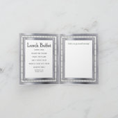 Moderne Metalltexturdusche Einladung (Innenseite)